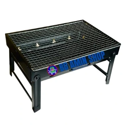 Mini Portable BBQ Grill TL 372 – Foldable Charcoal Grill, Stainless Steel, 17″×12″