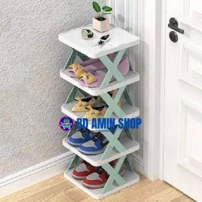 5‑Layer Foldable Shoe Rack – Stackable, Space‑Saving Organizer