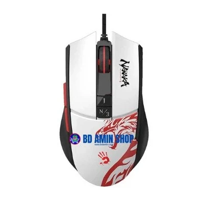 A4TECH Bloody L65 Max Naraka RGB Wired Gaming Mouse – 12,000 CPI, 2000 Hz, Lightweight (78 g)